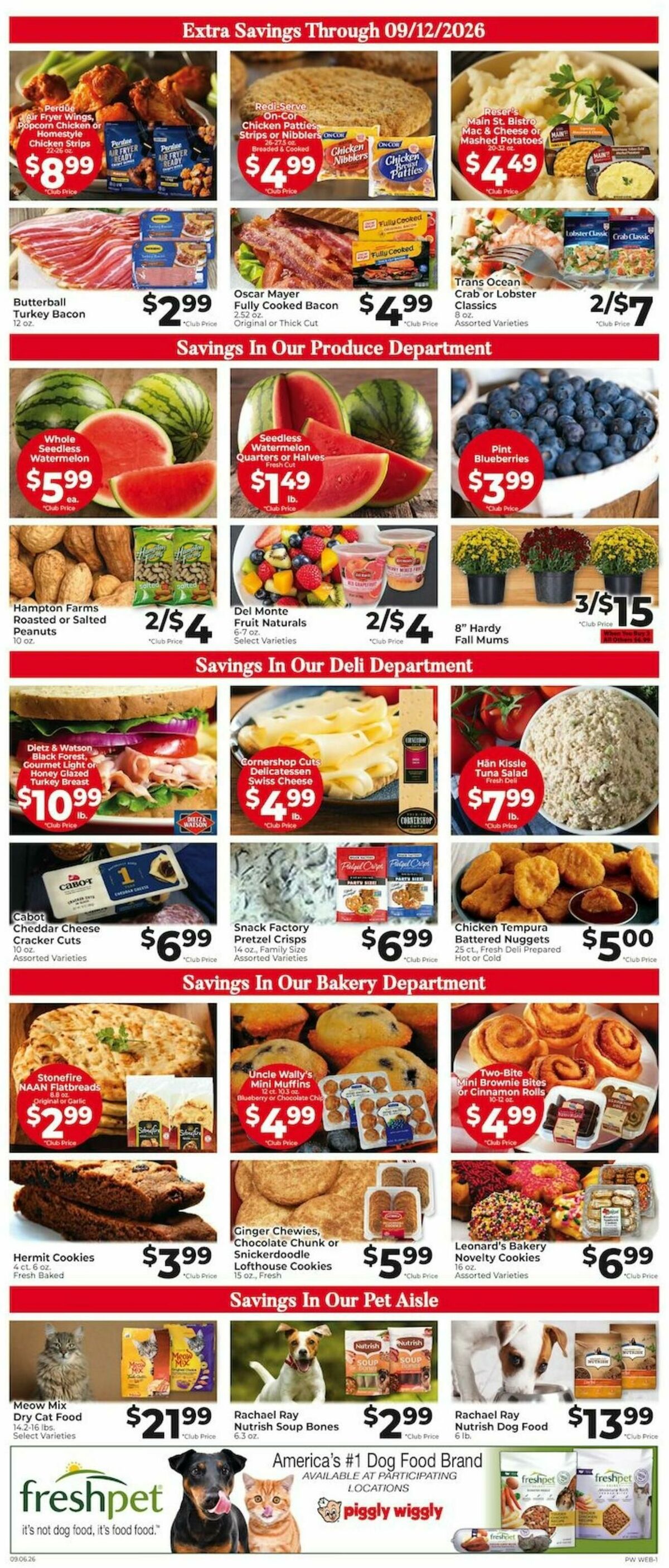 Piggly Wiggly Weekly Ad from September 6
