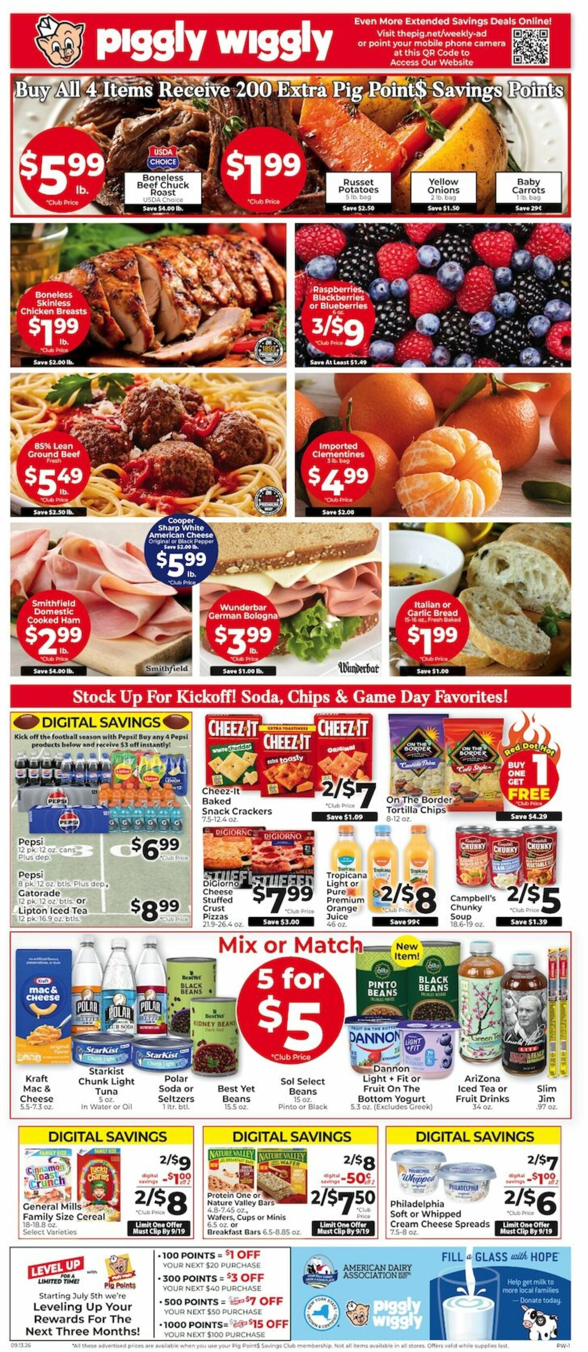 Piggly Wiggly Weekly Ad from September 13