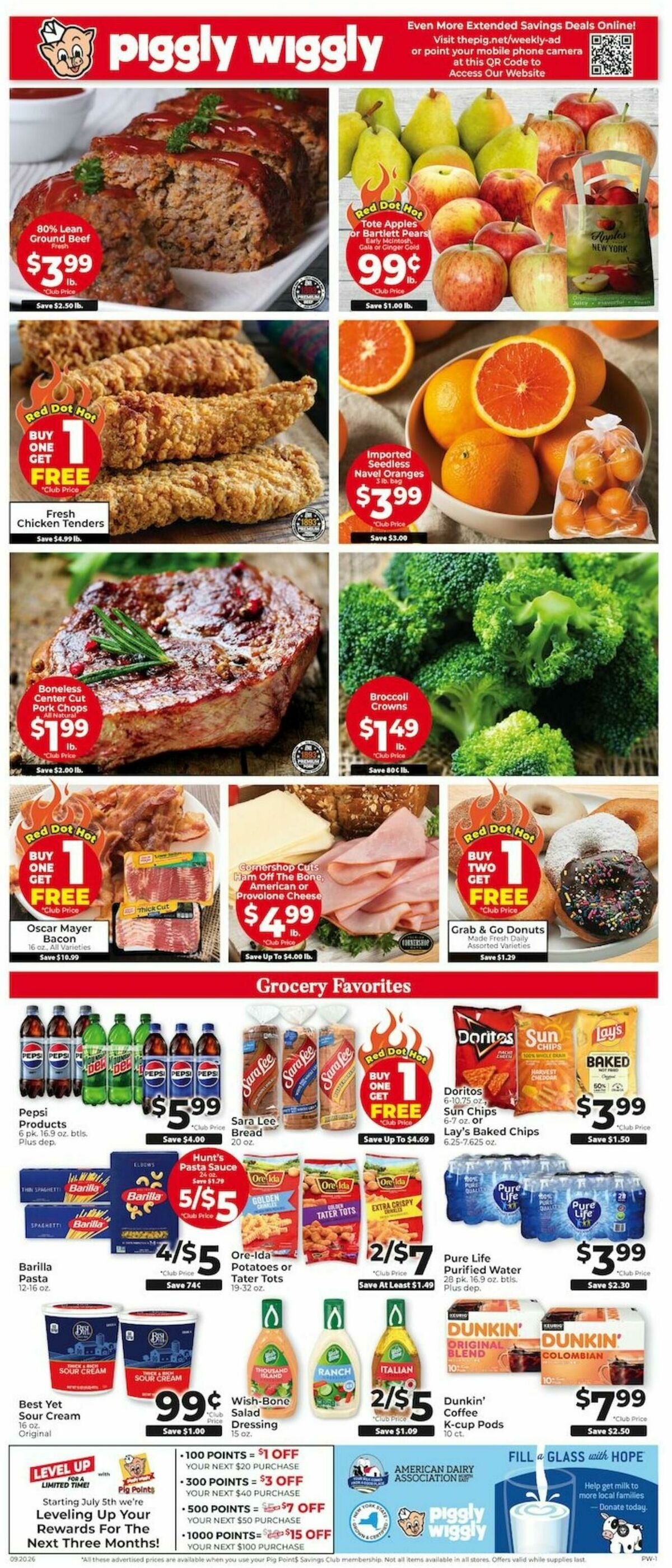 Piggly Wiggly Weekly Ad from September 20