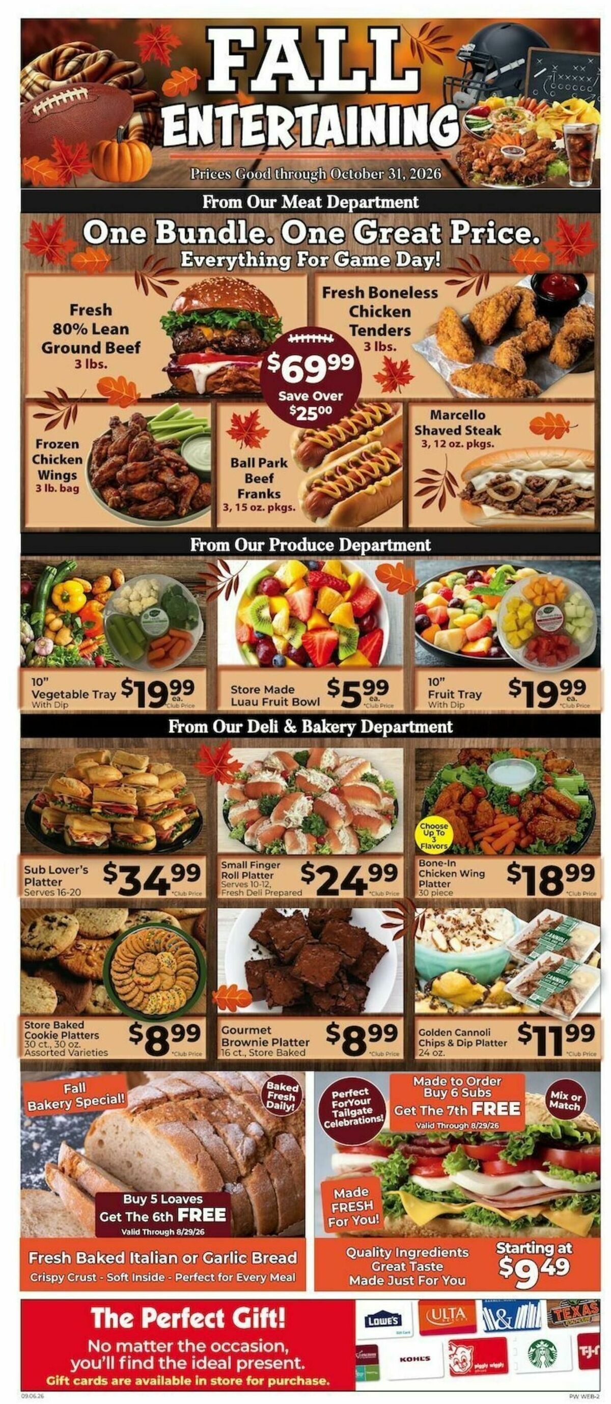 Piggly Wiggly Weekly Ad from September 20