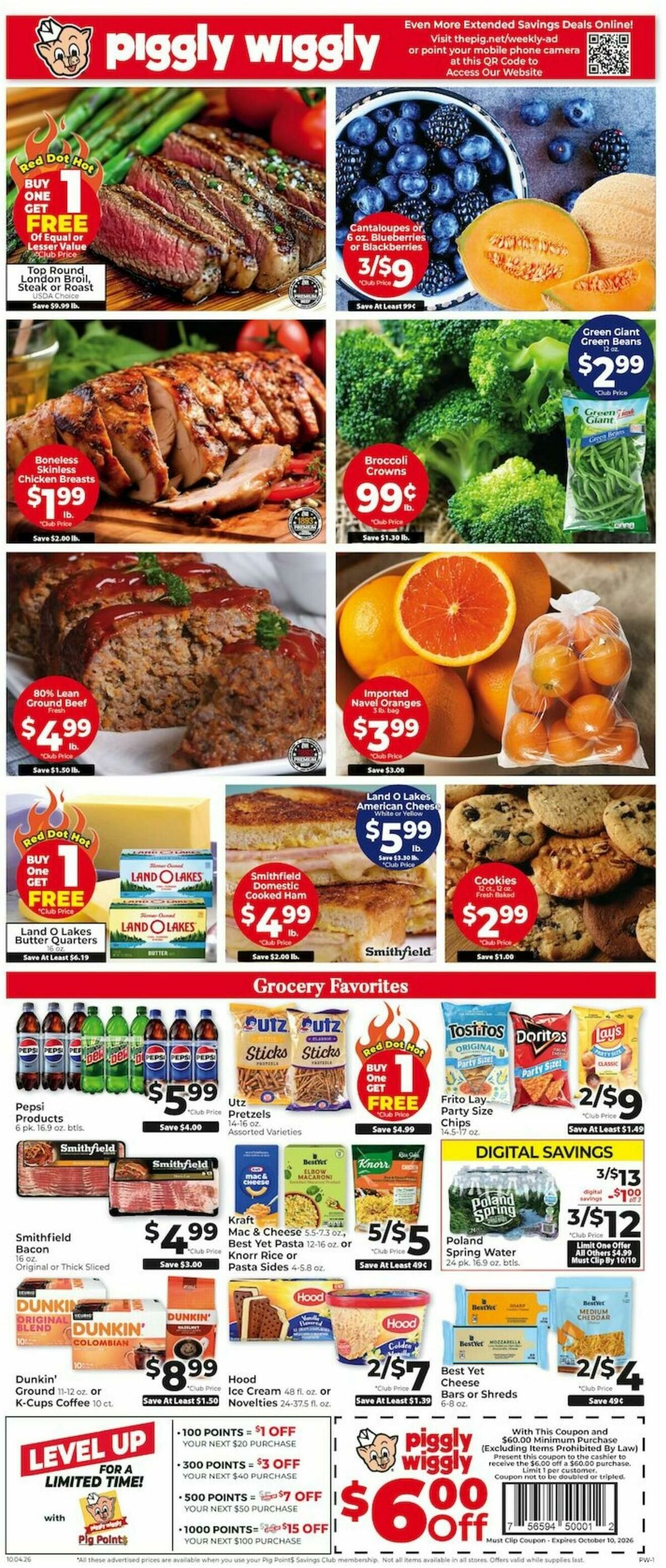 Piggly Wiggly Weekly Ad from October 4