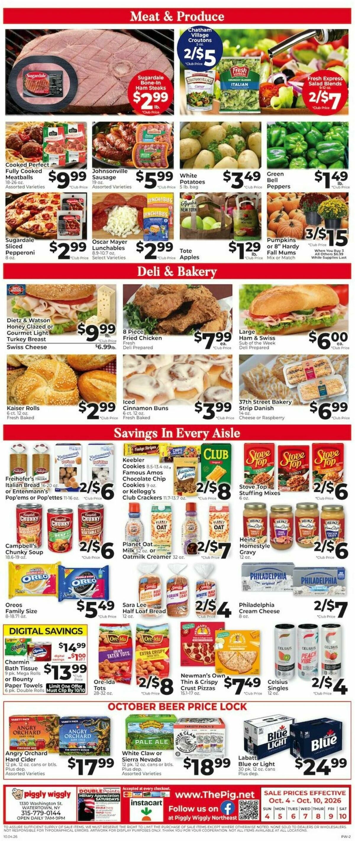 Piggly Wiggly Weekly Ad from October 4