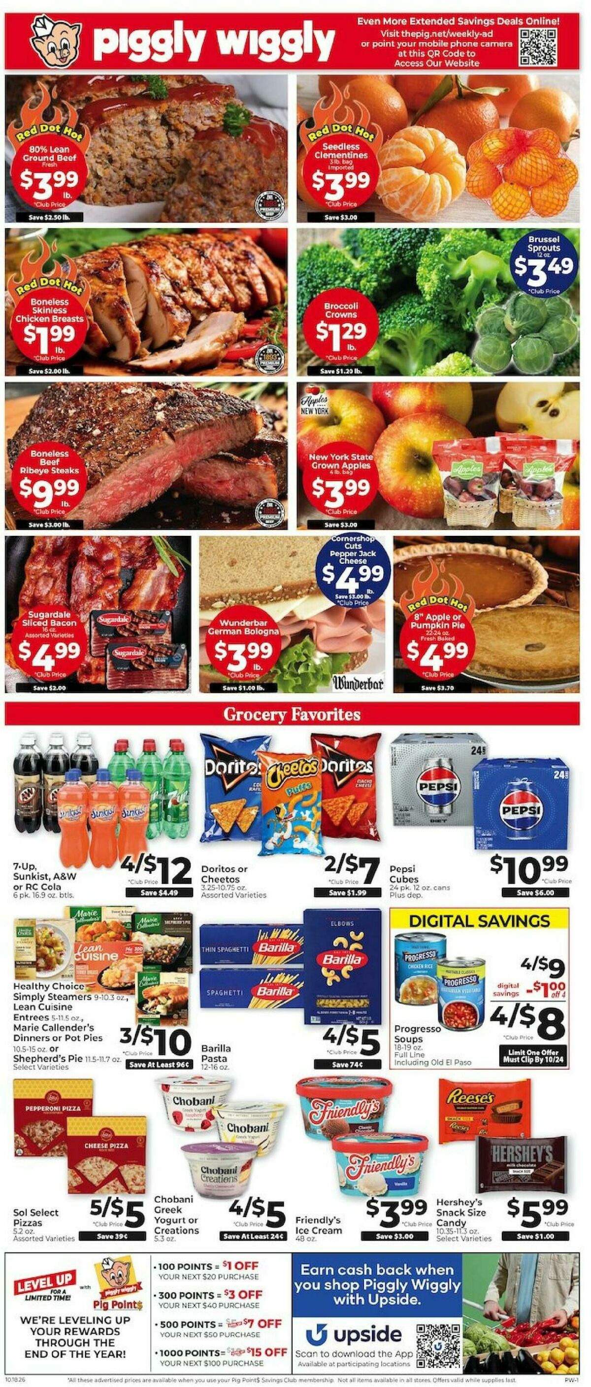 Piggly Wiggly Weekly Ad from October 18