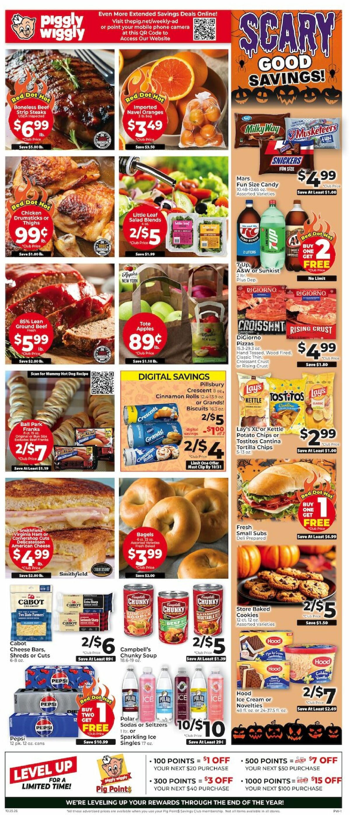 Piggly Wiggly Weekly Ad from October 25