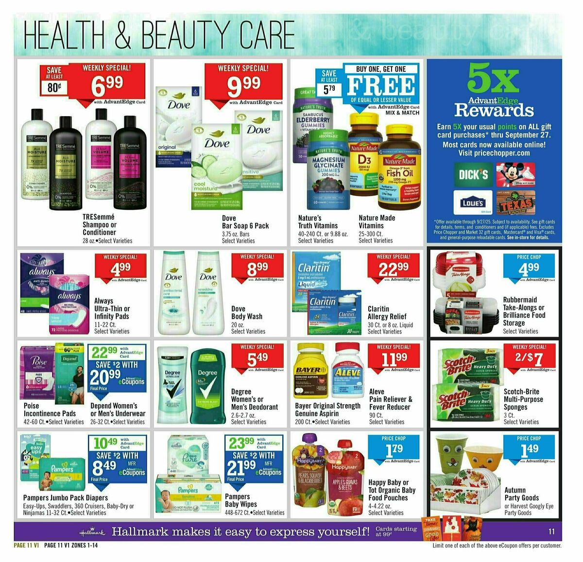 Price Chopper Weekly Ad from September 14