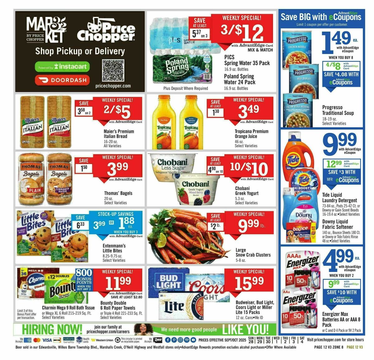Price Chopper Weekly Ad from September 28