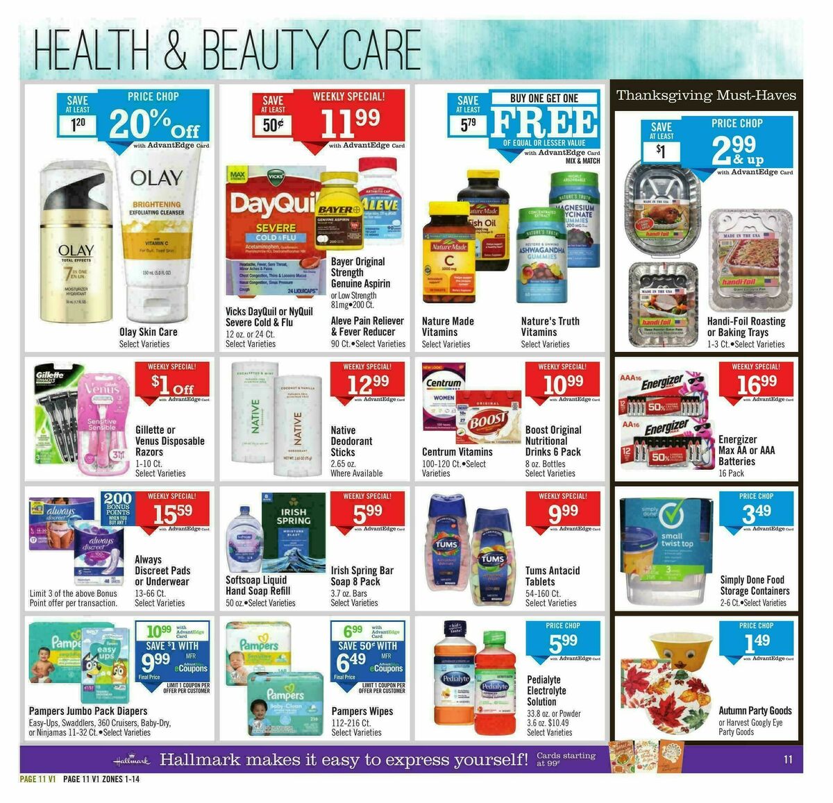 Price Chopper Weekly Ad from November 9
