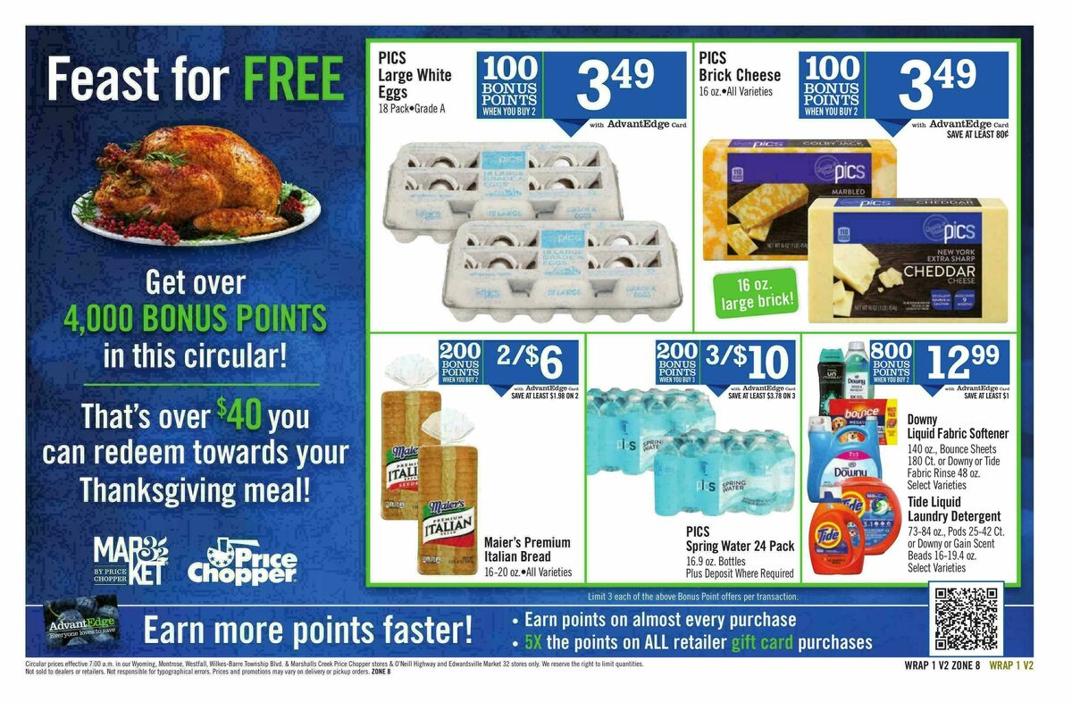 Price Chopper Weekly Ad from November 9