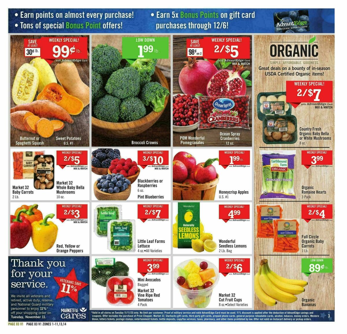 Price Chopper Weekly Ad from November 9