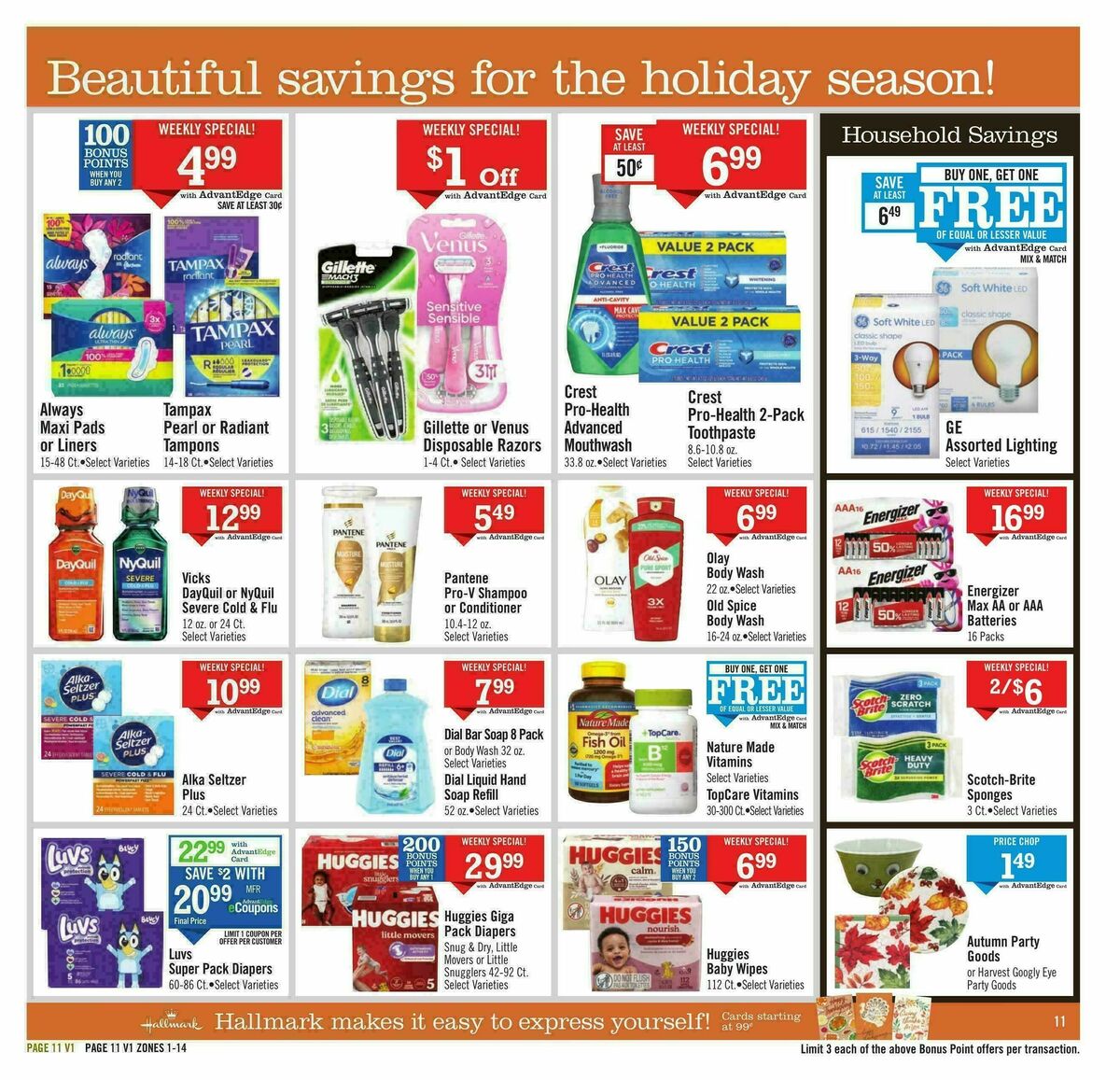 Price Chopper Weekly Ad from November 16