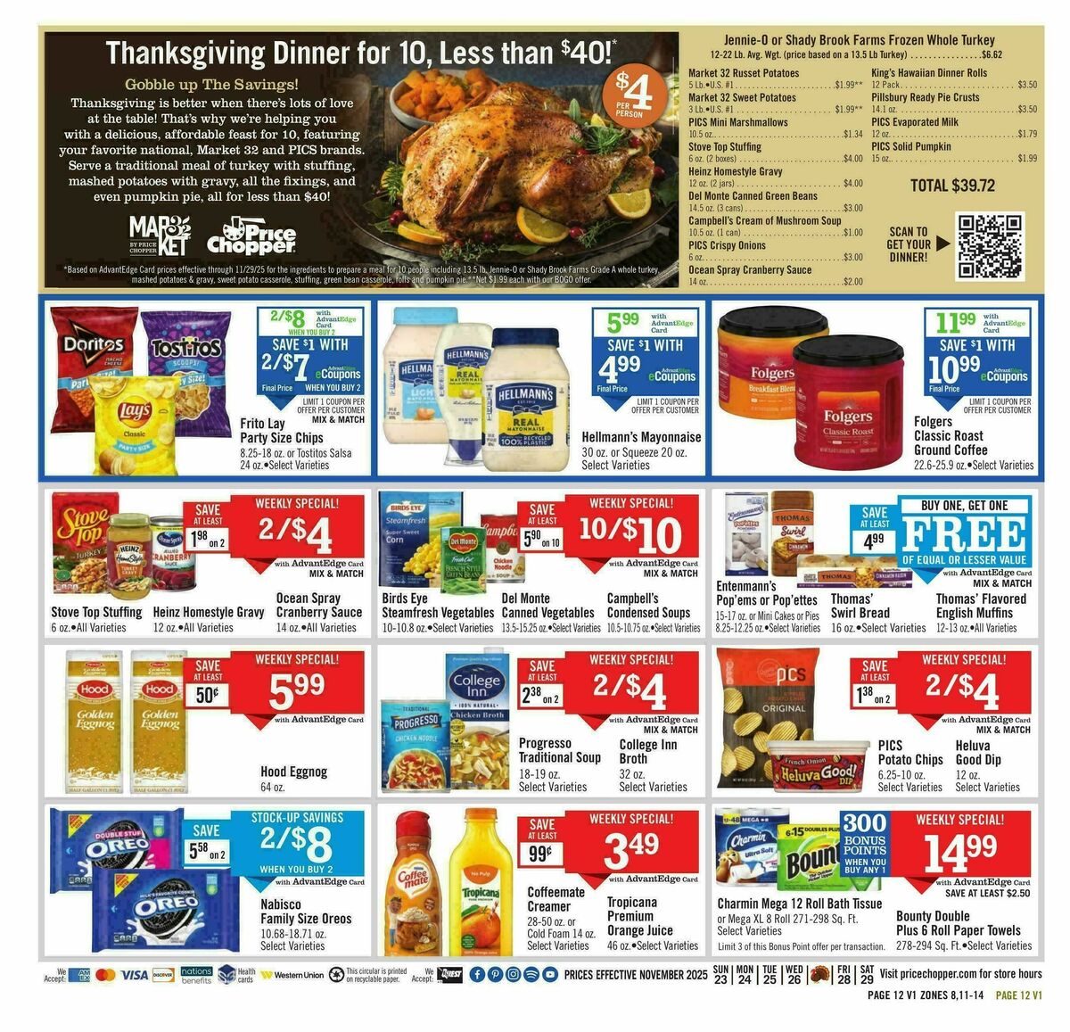 Price Chopper Weekly Ad from November 23