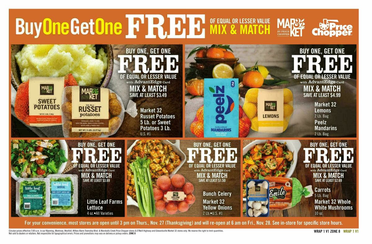 Price Chopper Weekly Ad from November 23