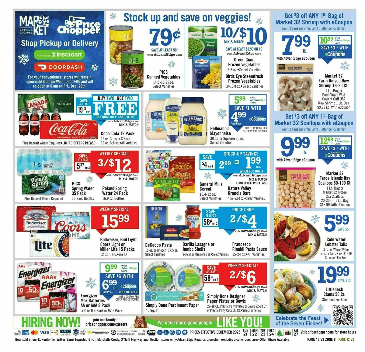 Price Chopper Weekly Ad from December 21