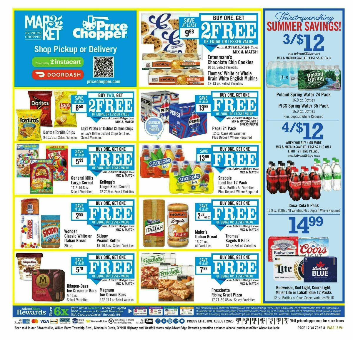Price Chopper Weekly Ad from August 2