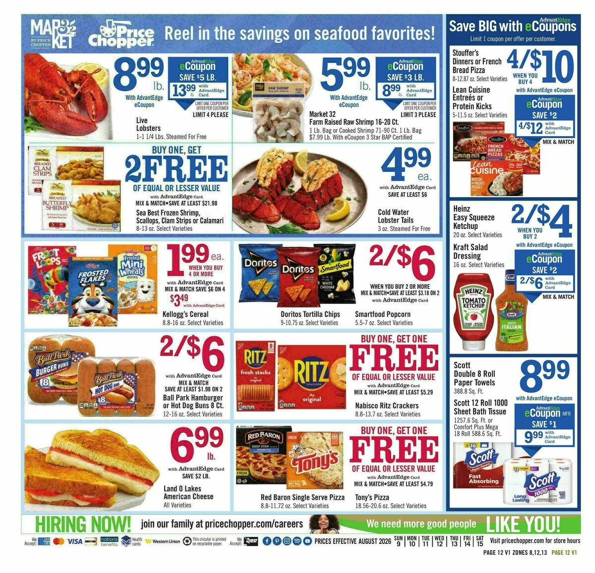 Price Chopper Weekly Ad from August 9