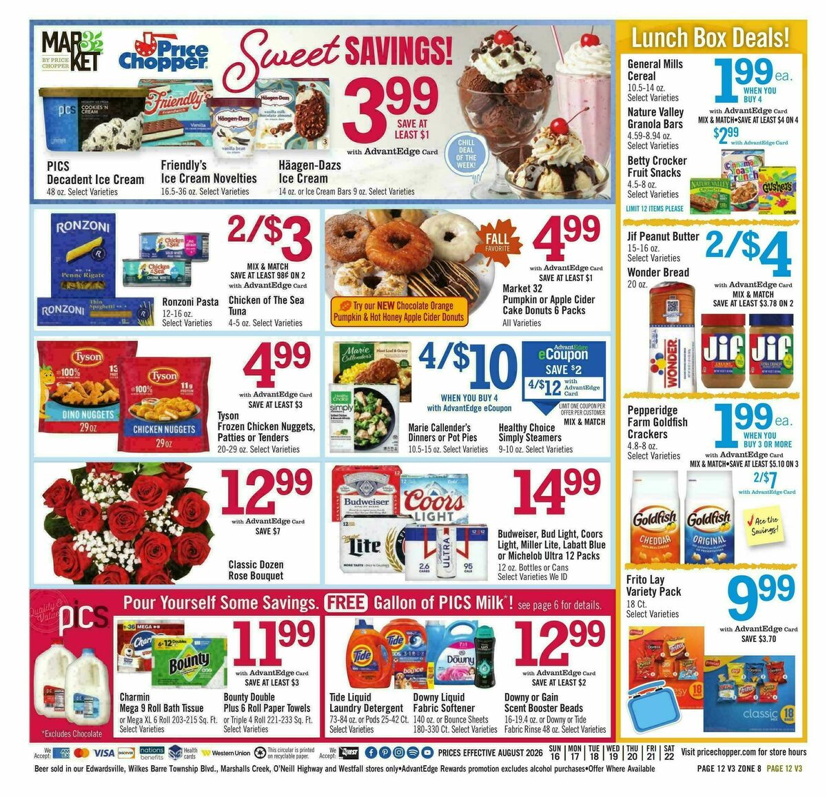 Price Chopper Weekly Ad from August 16
