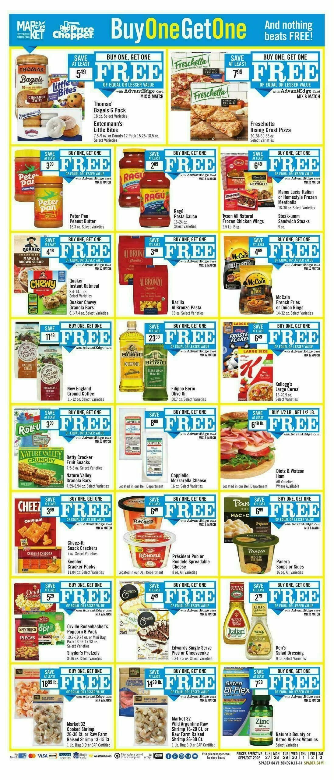 Price Chopper Weekly Ad from September 27