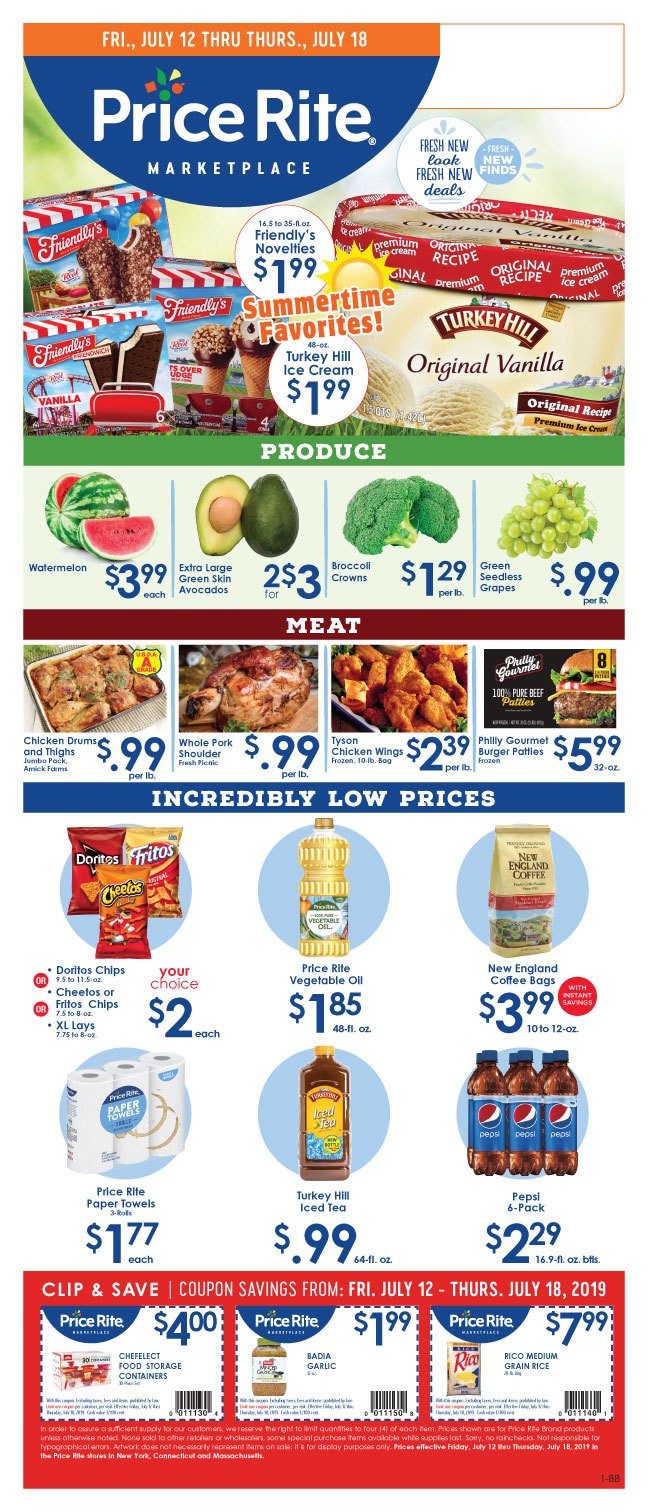Price Rite Weekly Ad from July 12