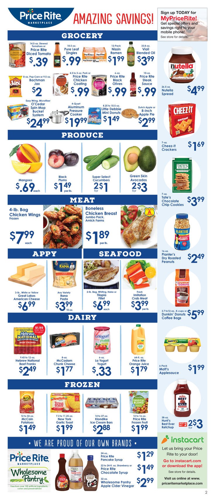 Price Rite Weekly Ad from July 19