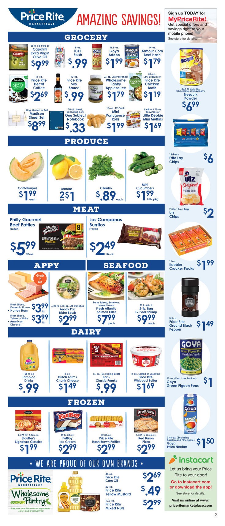 Price Rite Weekly Ad from July 26
