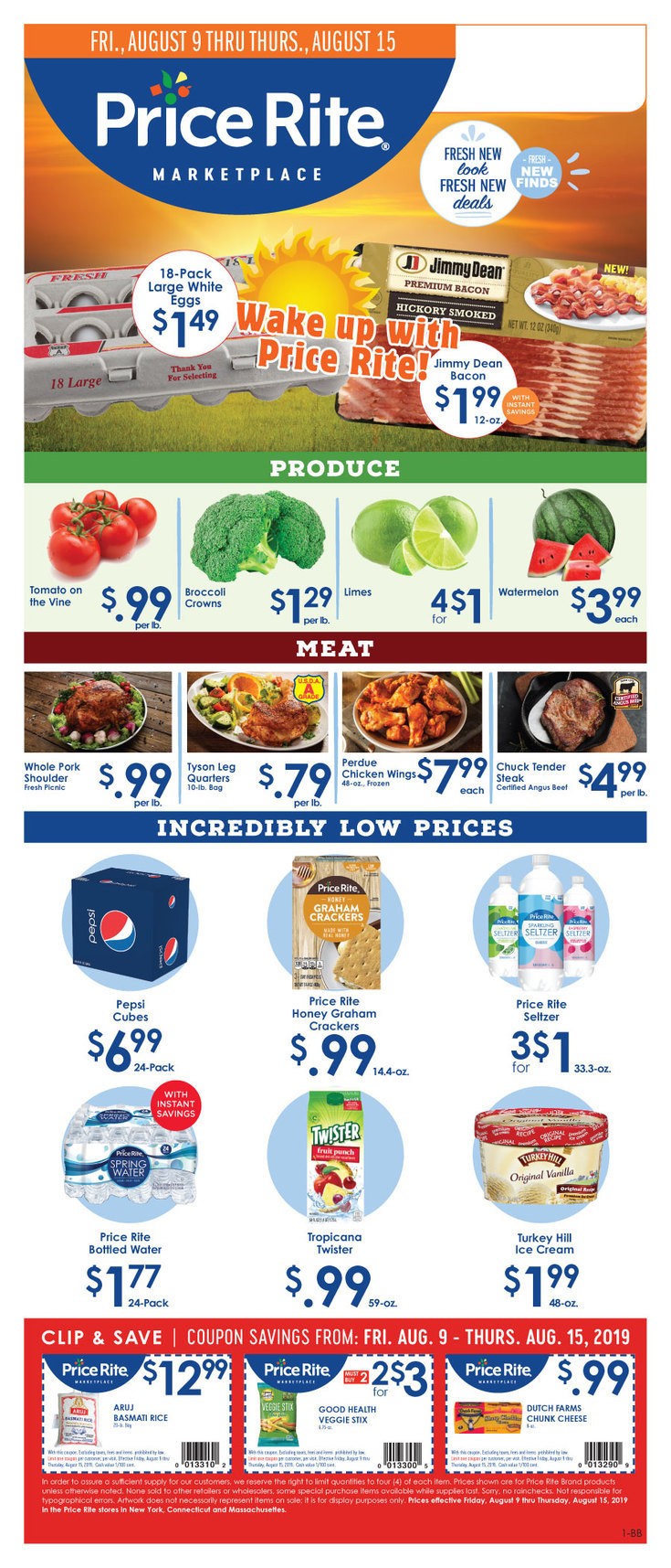Price Rite Weekly Ad from August 9