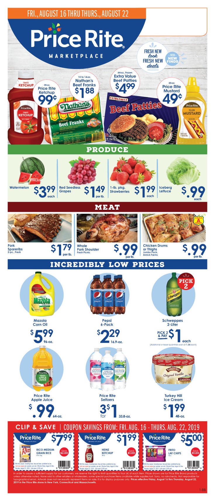 Price Rite Weekly Ad from August 16