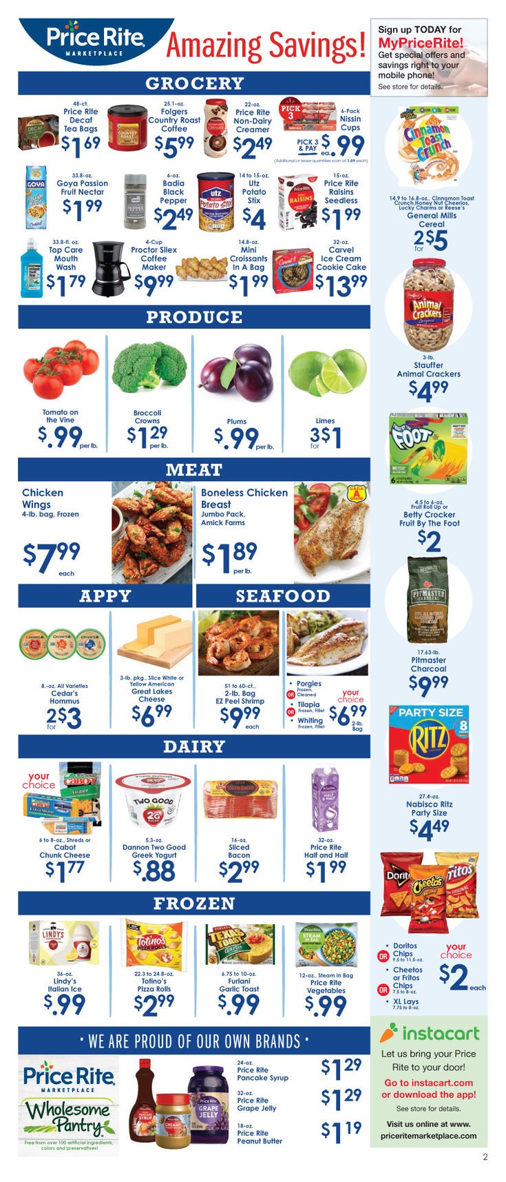 Price Rite Weekly Ad from August 16