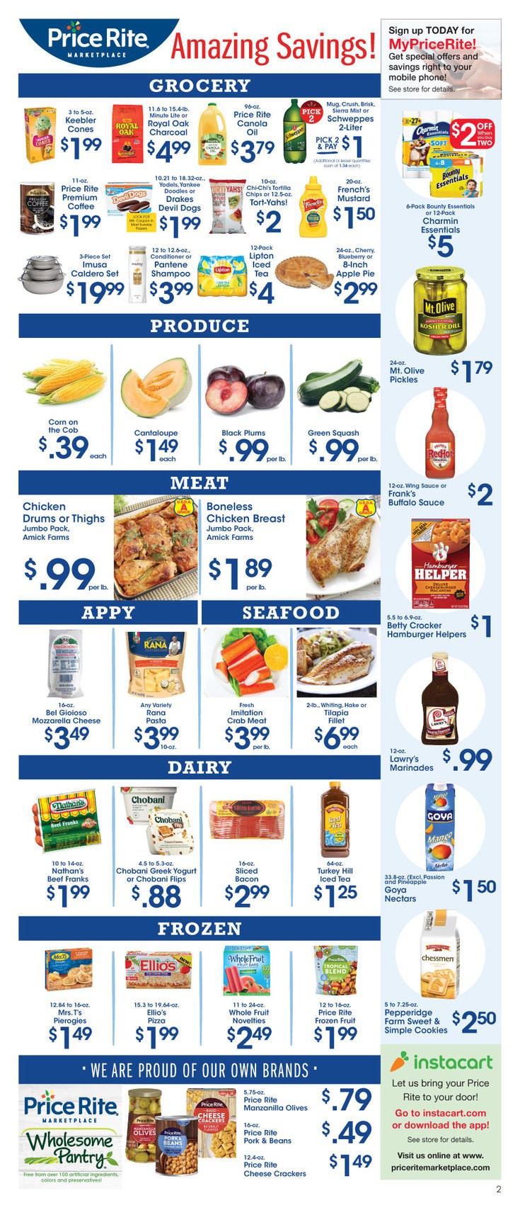 Price Rite Weekly Ad from August 23