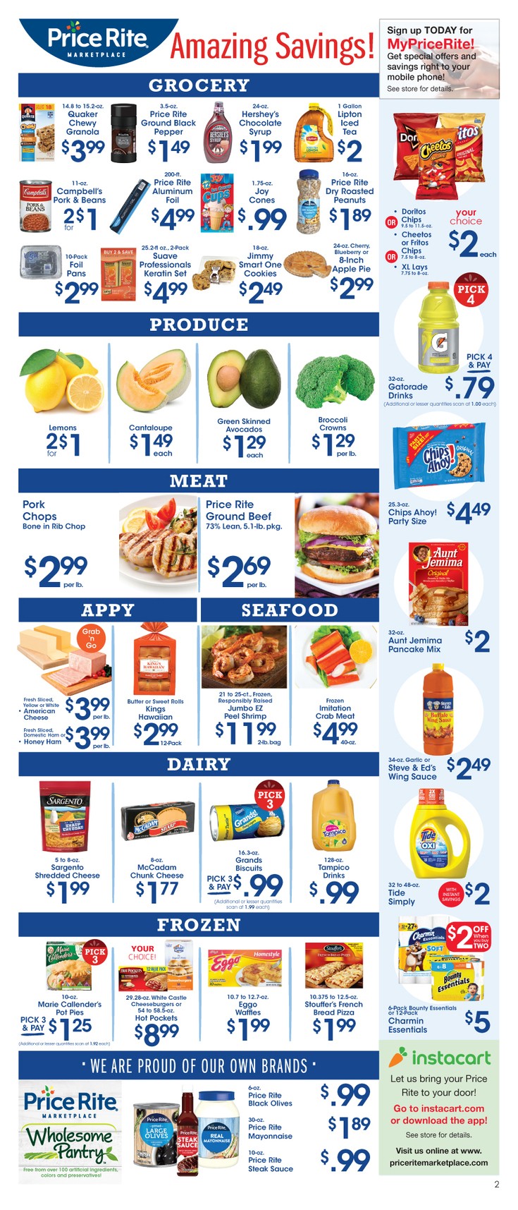Price Rite Weekly Ad from August 30