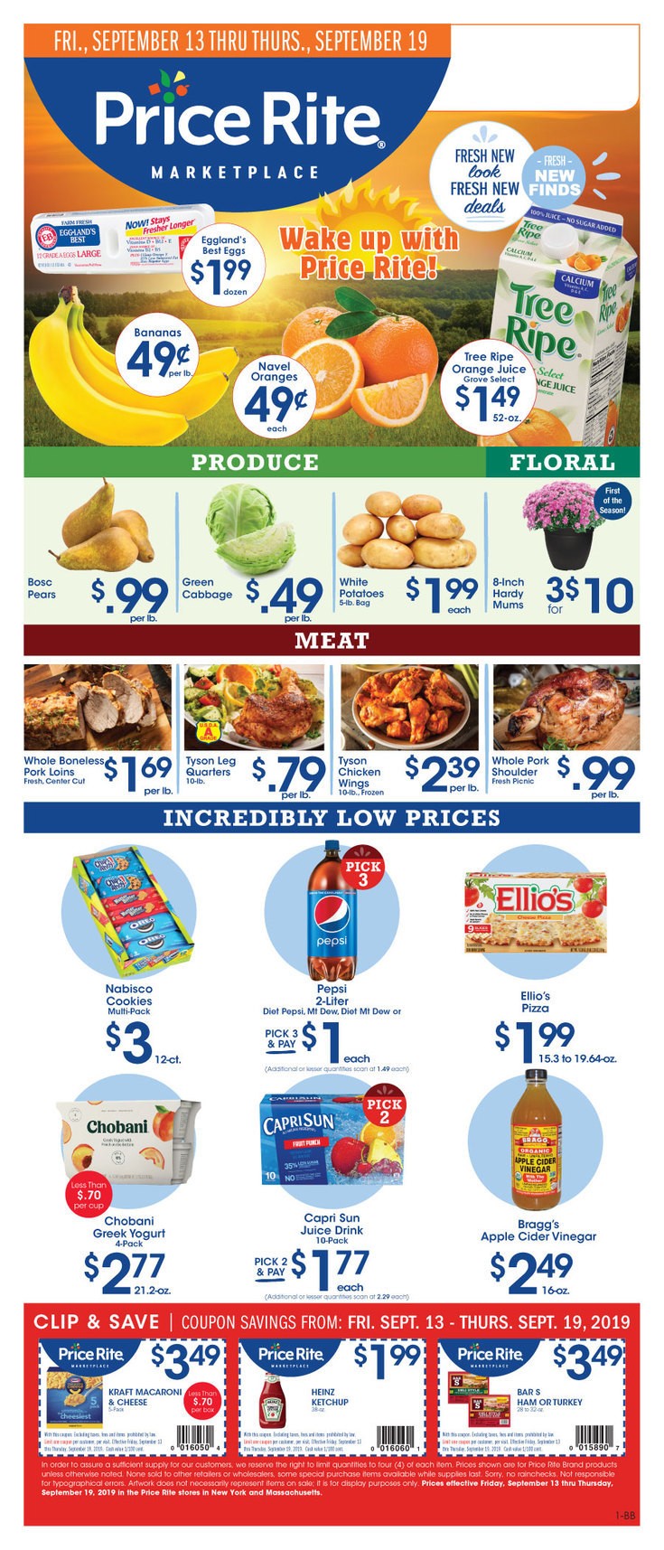 Price Rite Weekly Ad from September 13