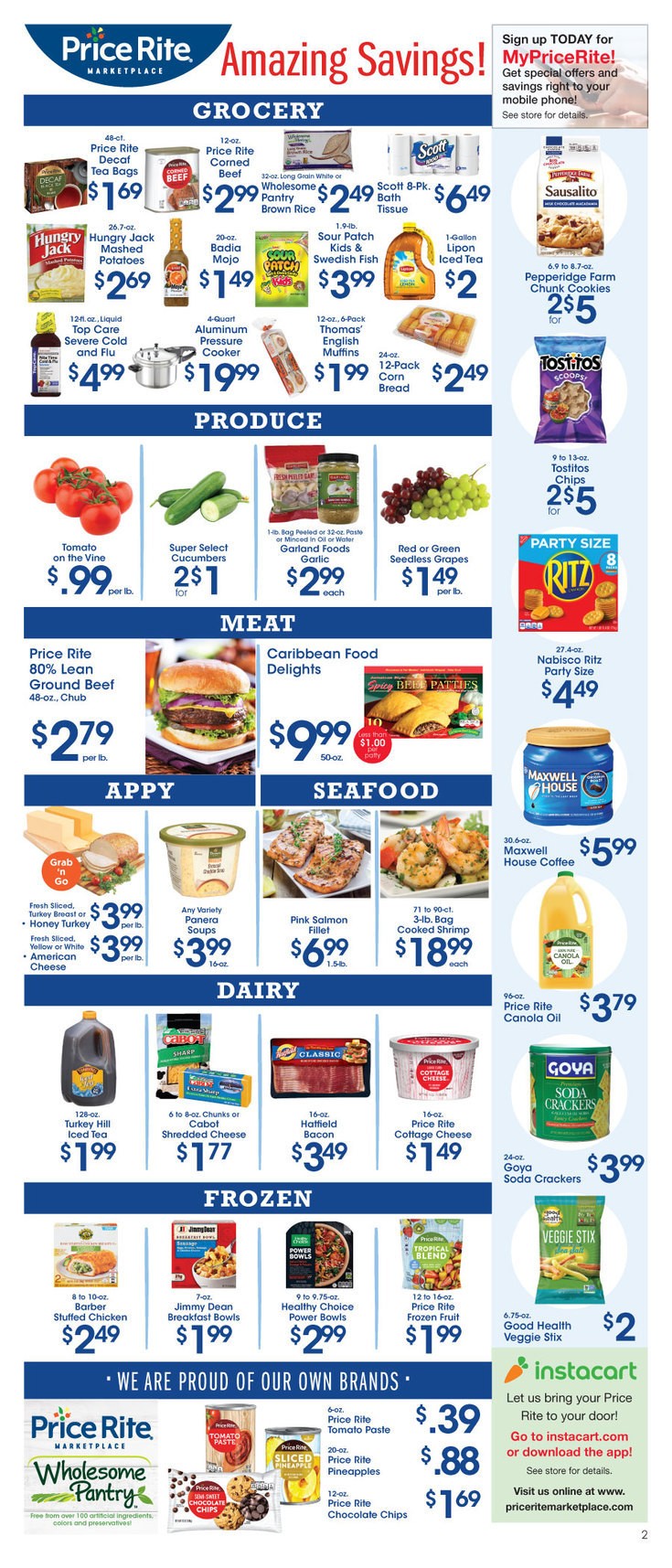 Price Rite Weekly Ad from September 13