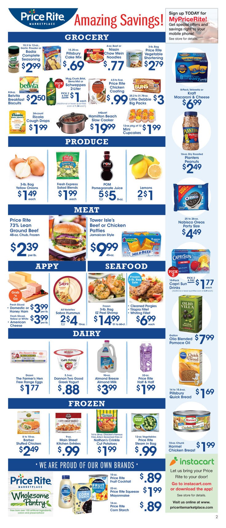 Price Rite Weekly Ad from September 20