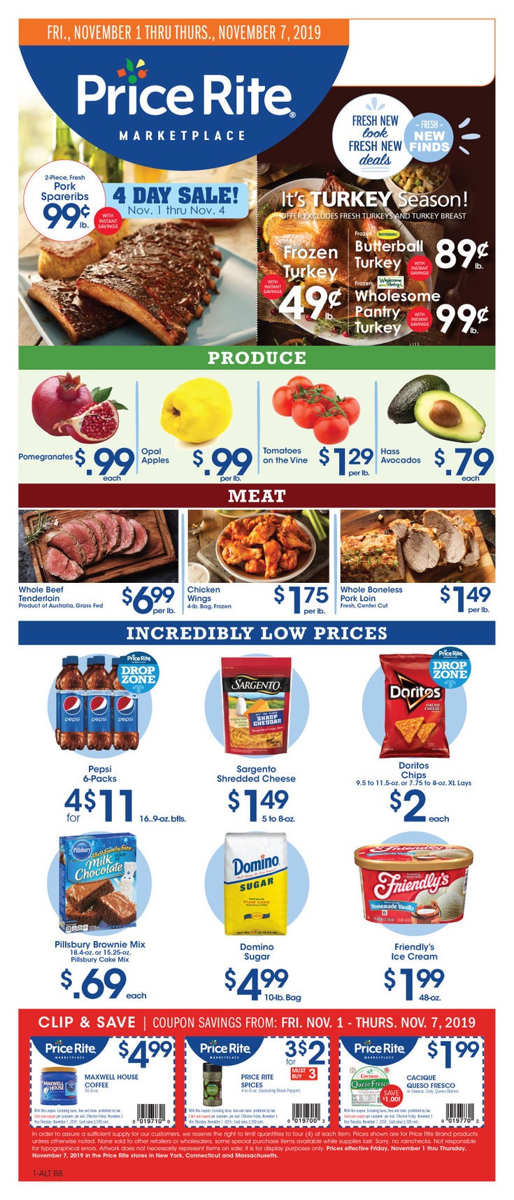 Price Rite Weekly Ad from November 1