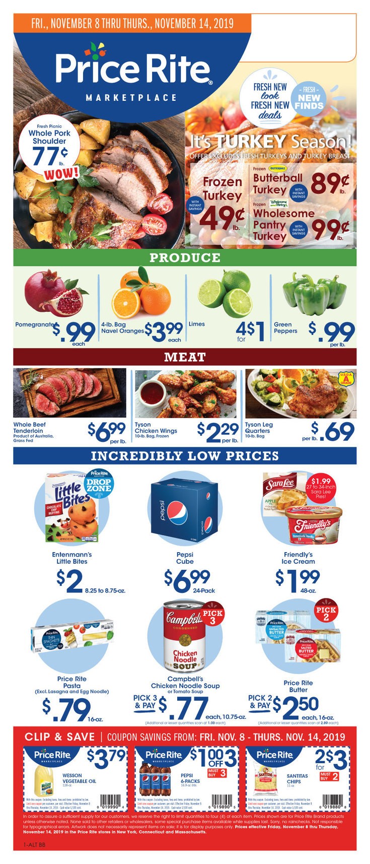 Price Rite Weekly Ad from November 8