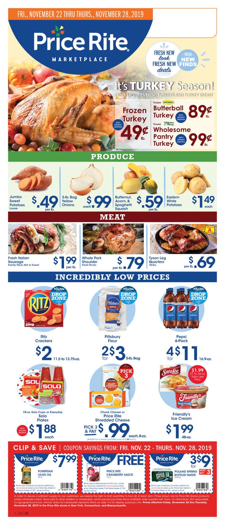 Price Rite Weekly Ad from November 22