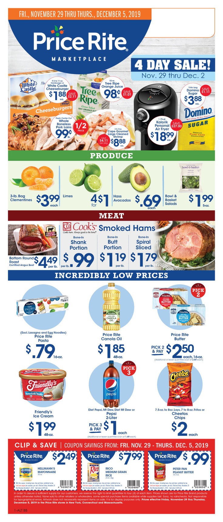 Price Rite Weekly Ad from November 29