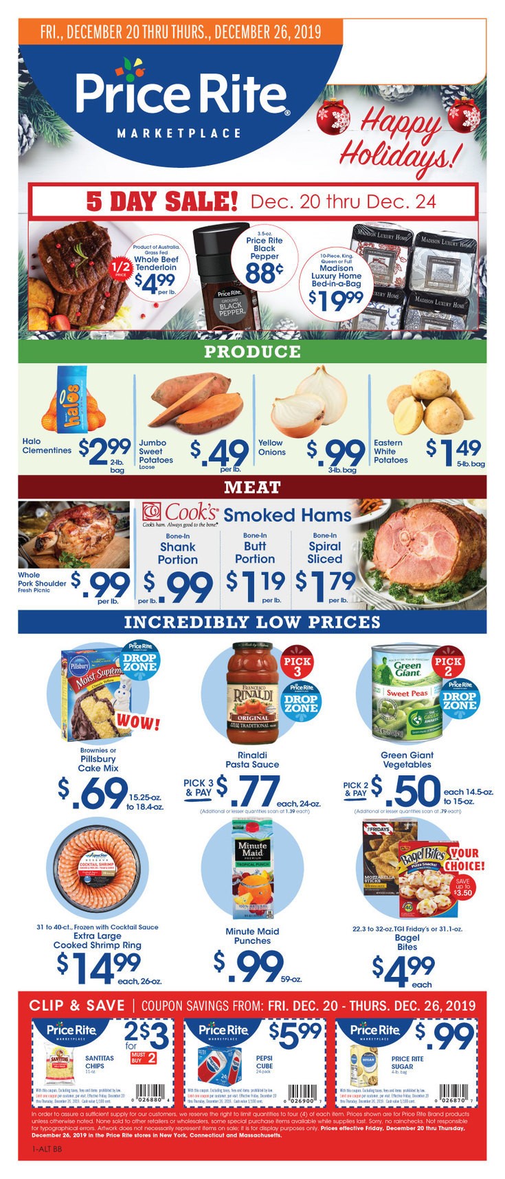 Price Rite Weekly Ad from December 20