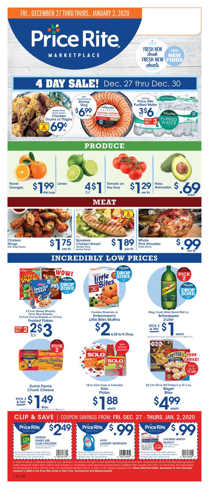 Price Rite Weekly Ad from December 27
