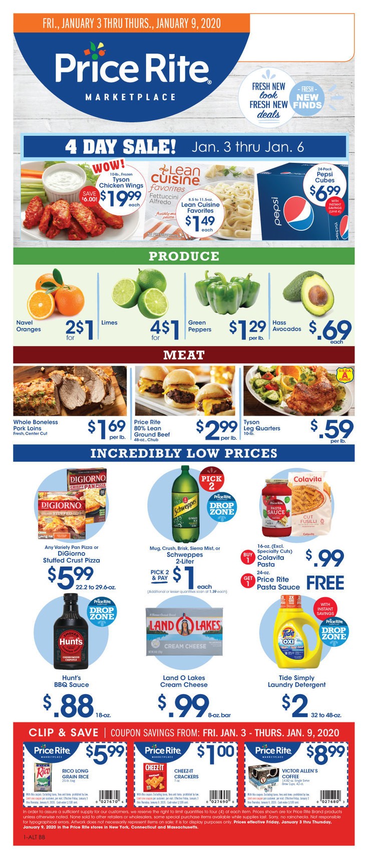 Price Rite Weekly Ad from January 3