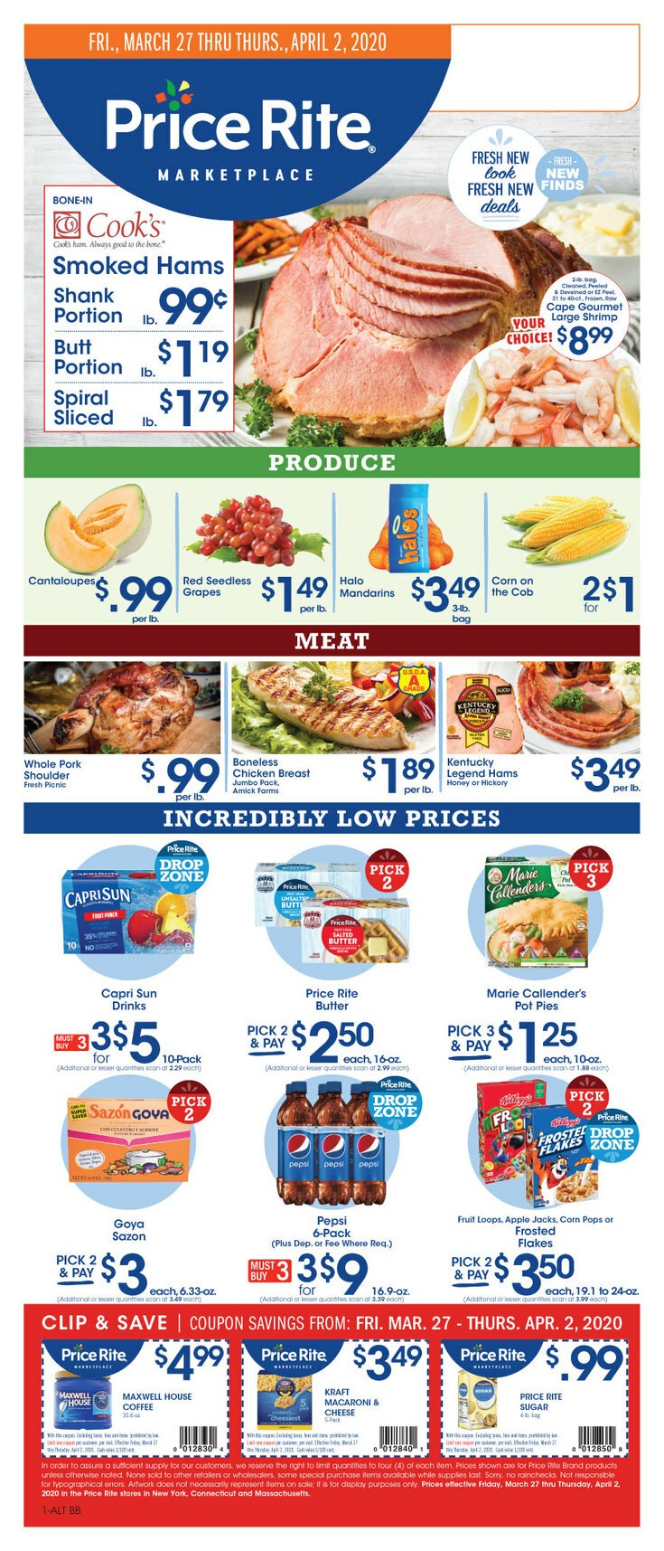 Price Rite Weekly Ad from March 27