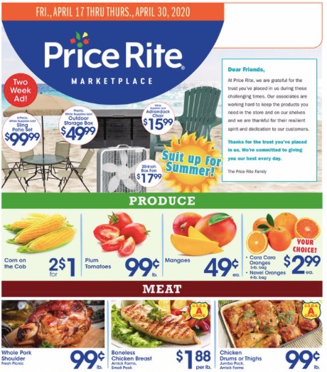 Price Rite Weekly Ad from April 17