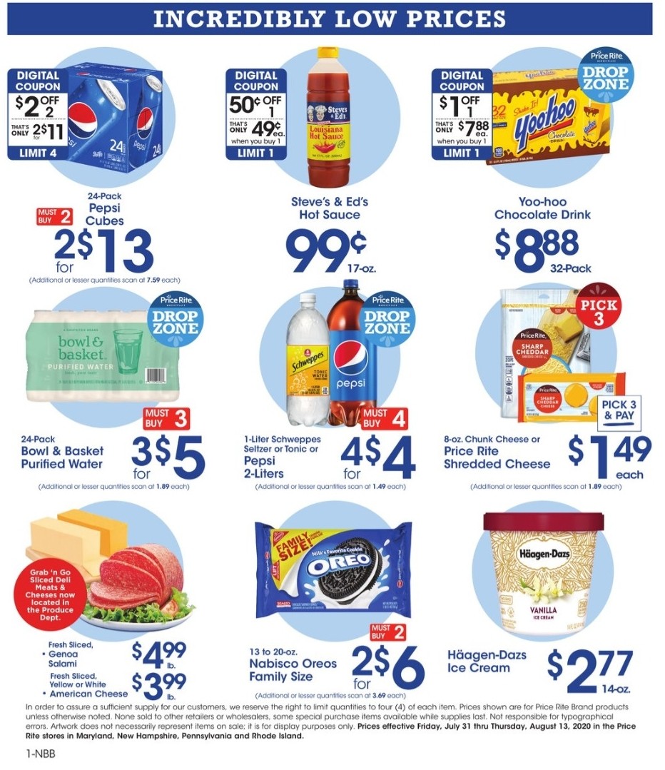 Price Rite Weekly Ad from July 31