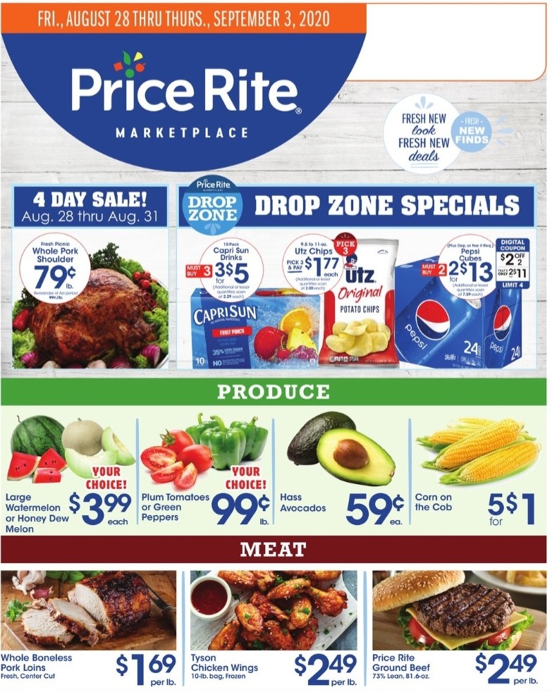 Price Rite Weekly Ad from August 28