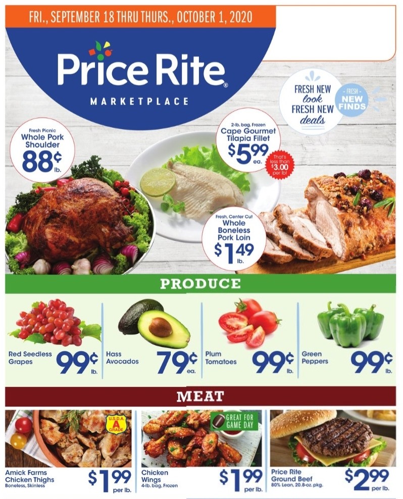 Price Rite Weekly Ad from September 18