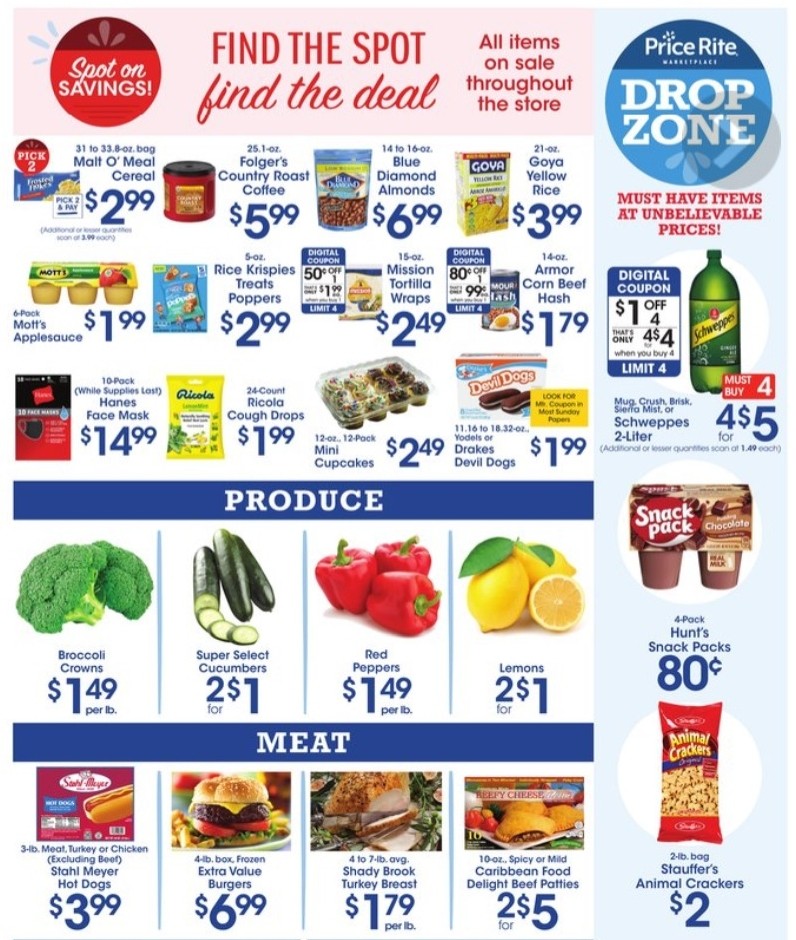 Price Rite Weekly Ad from September 18