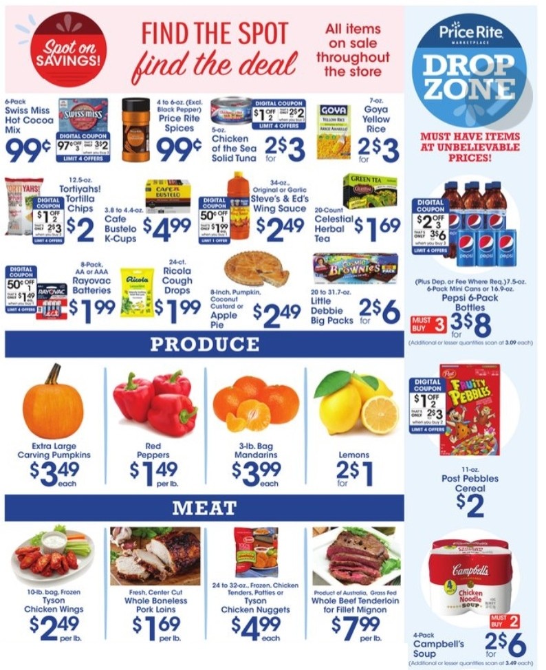 Price Rite Weekly Ad from October 2