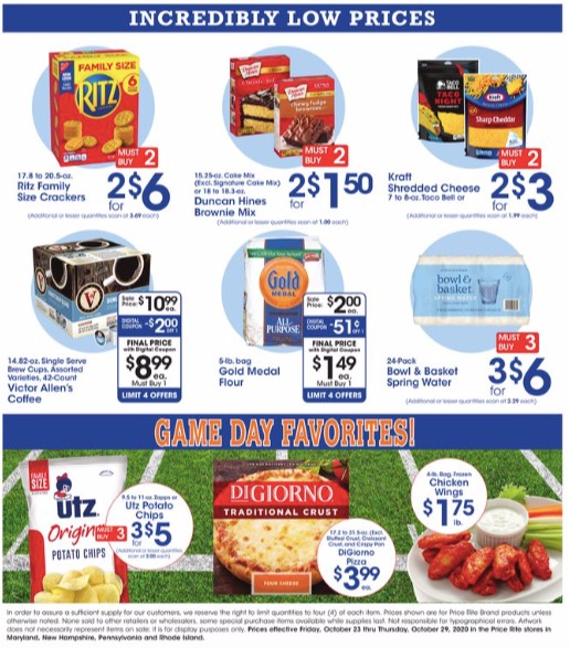 Price Rite Weekly Ad from October 23