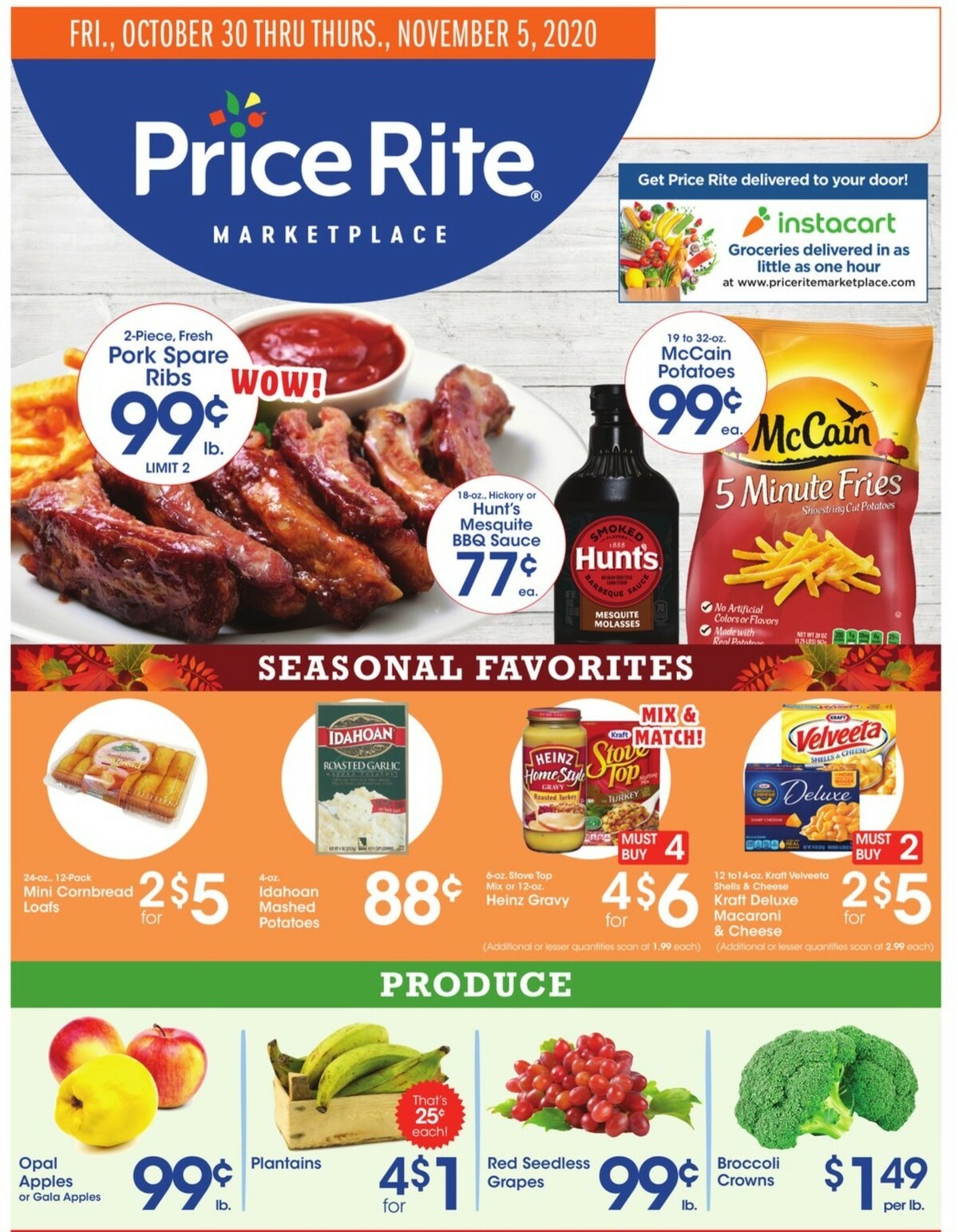 Price Rite Weekly Ad from October 30
