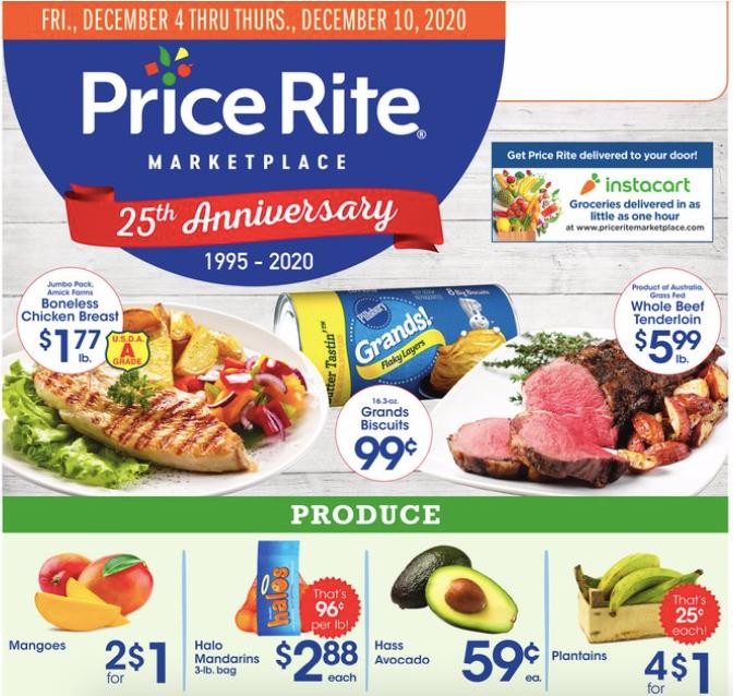 Price Rite Weekly Ad from December 4