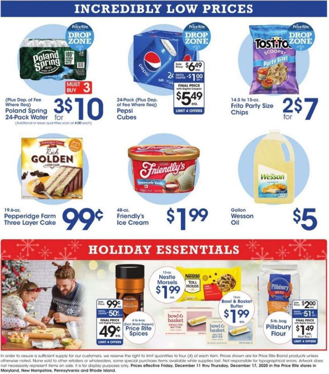 Price Rite Weekly Ad from December 11